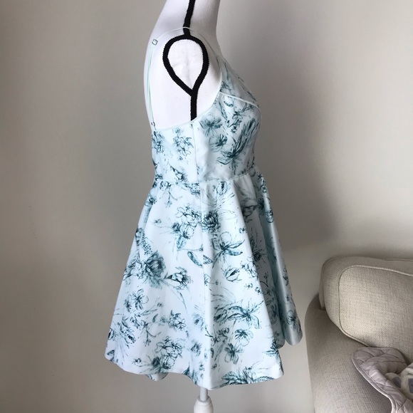 UO Silence & Noise Hologram Fit & Flare Dress - Picture 7 of 8